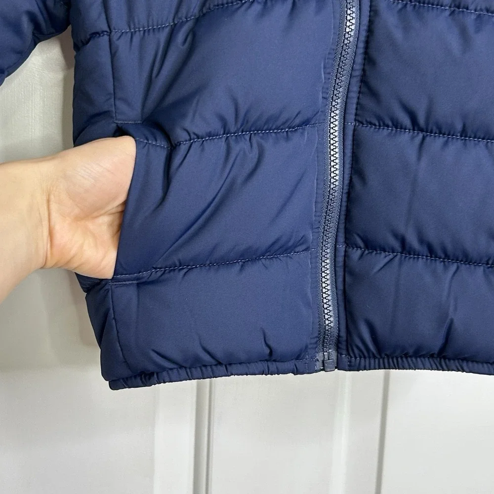 The Children's PLACE Toddler Boys 4T Hooded Puffer‎ Jacket Blue Water Resistant